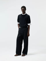 Linen Cotton Blend Short Sleeve Tee