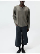 Linen Cotton Loose Long Sleeve Tee