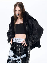 Men's Dual Hood Bomber Puffer Jacket