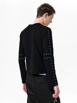 Men's Cross Eyelet Long Sleeve Tee