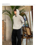 Couple Two Tone Wool Hoodies