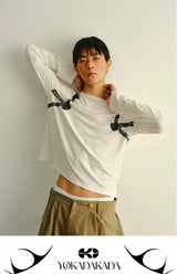 Lightweight Slim Rope Print Lyocell Top
