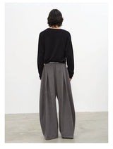 Drop Shoulder Dog Jacquard Cotton Sweater