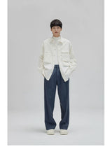 Vintage Pleated Wide Waist Casual Pants