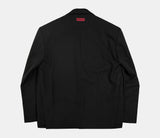 Structured Wool Blazer with Slits