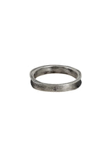 Handmade Oxidized Silver Inverted Cross Ring