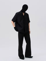 Men's Stretchy Tailored Flared Casual Pants