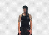 Double Waistband Two-In-One Black-Red Racing Pants