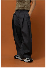 Men's Pleated Wide Leg Dress Pants