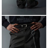 Adjustable Zipper Flared Baggy Cargo Pants