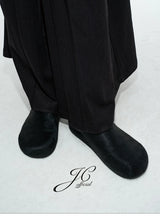 Horsehair Closed Toe Slip-on Mules