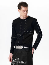 Men's Cross Eyelet Long Sleeve Tee
