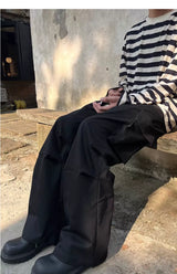 Men's Loose Zip Pocket Parachute Pants