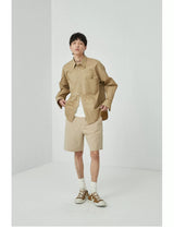 Split Pocket Basic Cotton Shirt