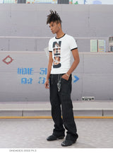 Slim Nerd Punk Portrait Print Tee
