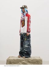American Vintage Thorn Print Scarf