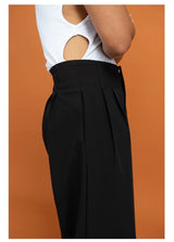 Black High Waist Wide Leg Pants