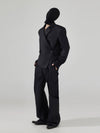 Men's Casual Slim Asymmetric Lace Blazer