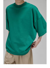 Vintage Ribbed Half Sleeve Tees