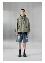 Distressed Patched Denim Pants