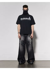 American Vintage Washed Distressed Baggy Jeans