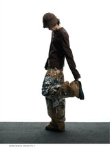Vintage 3D Printed Baggy Jeans