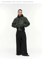 Black Khaki Camo MA1 Bomber Jacket