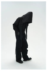 Unisex Loose Pleated Multi-pocket Cargo Pants