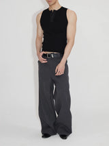 Wrinkle-Resistant V-Neck Cardigan Vest