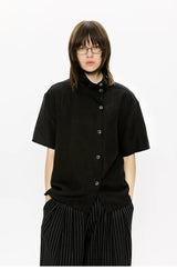 Linen Lyocell Short-Sleeve Shirt