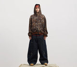 Vintage Rhinestone Leopard Bear Hoodie
