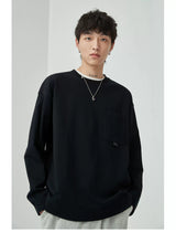 Ribbon Pocket Long Sleeve Tee