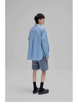 Basic Embroidered Pima Cotton Blend Shirt