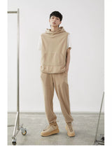 Stripe Plush Drawstring Track Pants