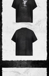 Prisoner Print Distressed Loose Tee