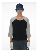 Gas Blue Long Brim Distressed Caps