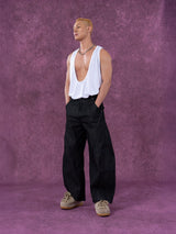 Men's Colorful Deep V Sports Tank