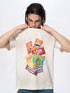 Men's Snack Print Washed Cotton Tee