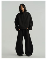 Two-Tone Wide Leg Machete Pants