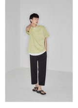 Drapey Stretchy Elastic Waist Cropped Pants