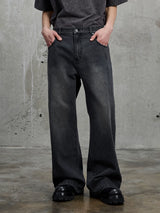 Vintage Washed Flared Denim Pants