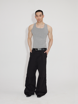 Stretchy Fitted U-Neck Tank Tops