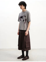 Purple Sofa Print Short Sleeve Tee