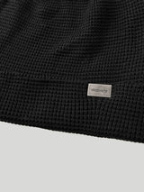 Metal Emblem Knit Beanie