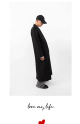 Men's Oversized Two-tone Windproof Trench Coat