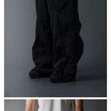 Waterproof Irregular Zippered Baggy Trench Pants