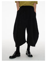 Jacquard Low-Rise Cropped Pants