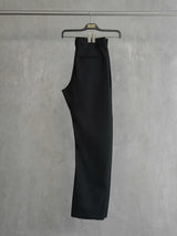 Matte Black Wrinkle-Resistant Dress Pants