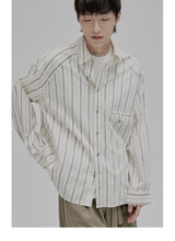 Blue White Striped Pocket Shirt