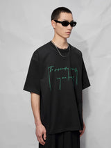 Cotton Blend Embroidered Fringe Tee